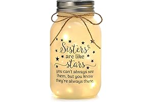 Mason Jar Night Lights -- Sisterly Delights for Birthday, BFF or Besties