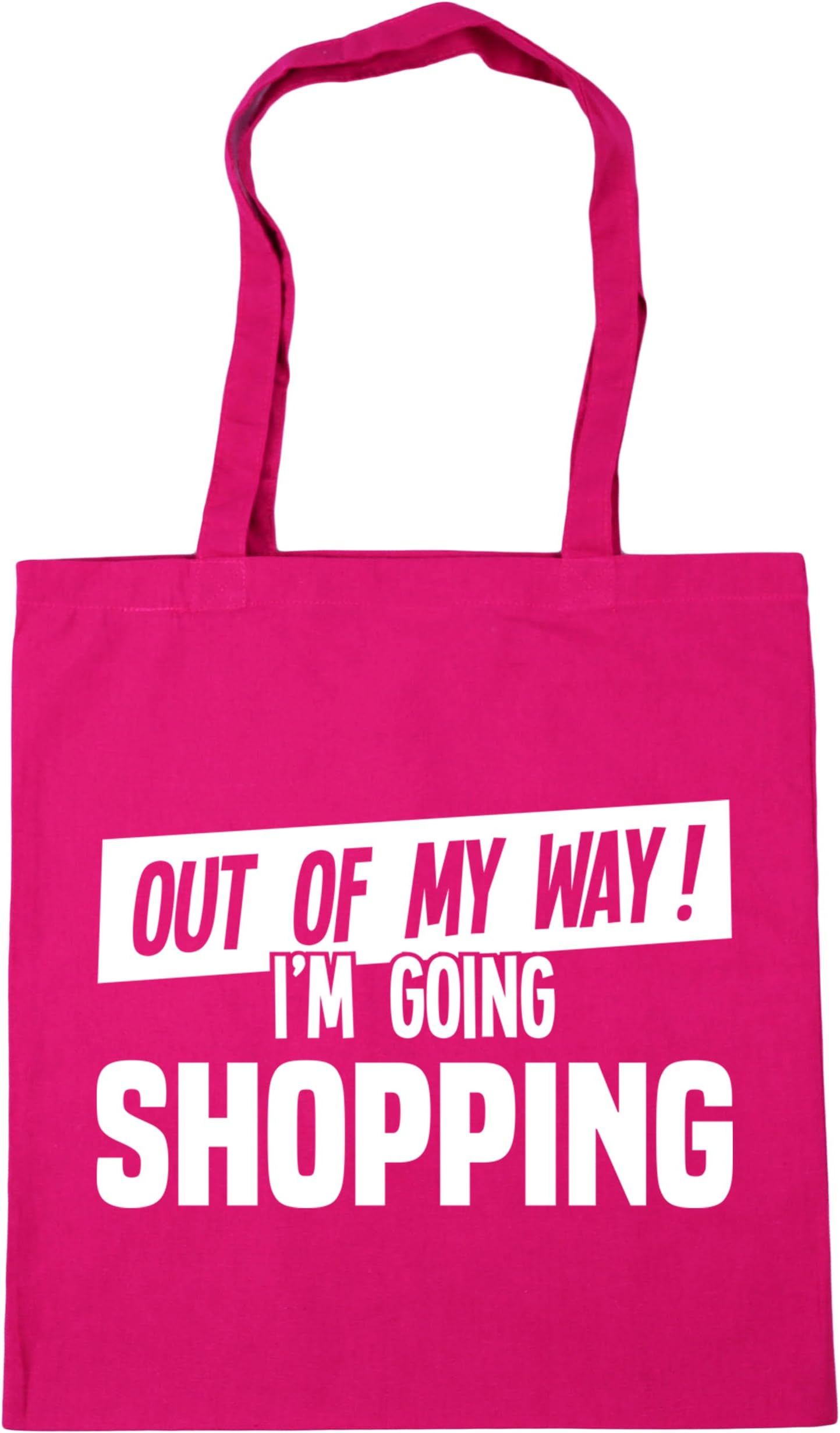 Hippowarehouse Out of My Way I'm Going Shopping Tote Shopping Gym Beach Bag 42cm x38cm, 10 litres