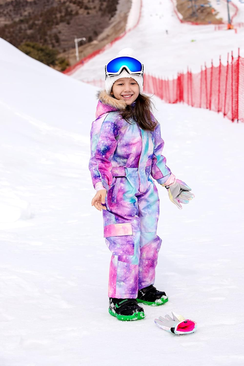 Kids Girls Boys Waterproof Colorful One Piece Snowsuits Coveralls Ski Suits Jackets Winter Jumpsuits - Image 7