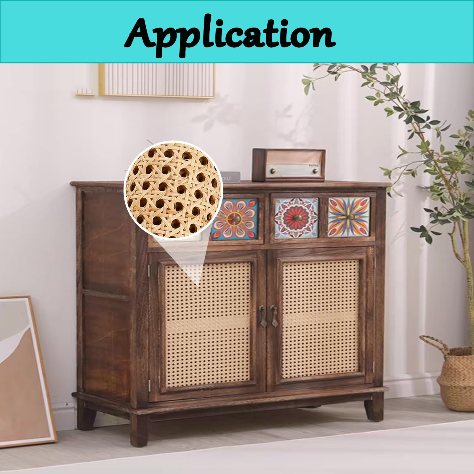 Wiener Geflecht, 100x35cm Schimmelfest Breite Rattan Gurtband, PE Wasserdicht Stuhlgeflecht Rattanstuhl Reparatur Wabengeflecht Stuhl Wiener Geflecht für DIY-Projekte (Kaffee)