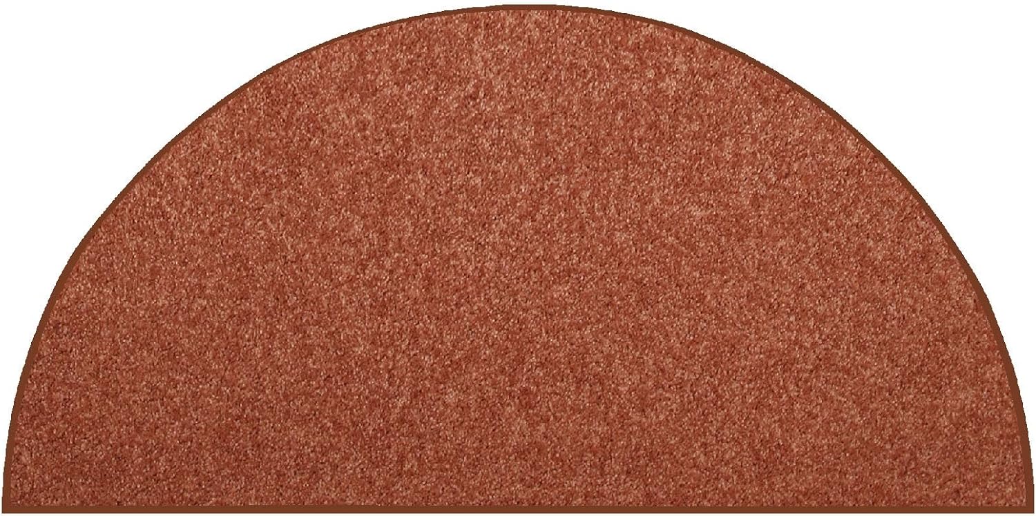 Ambiant Rust Solid Color Area Rug 30x60