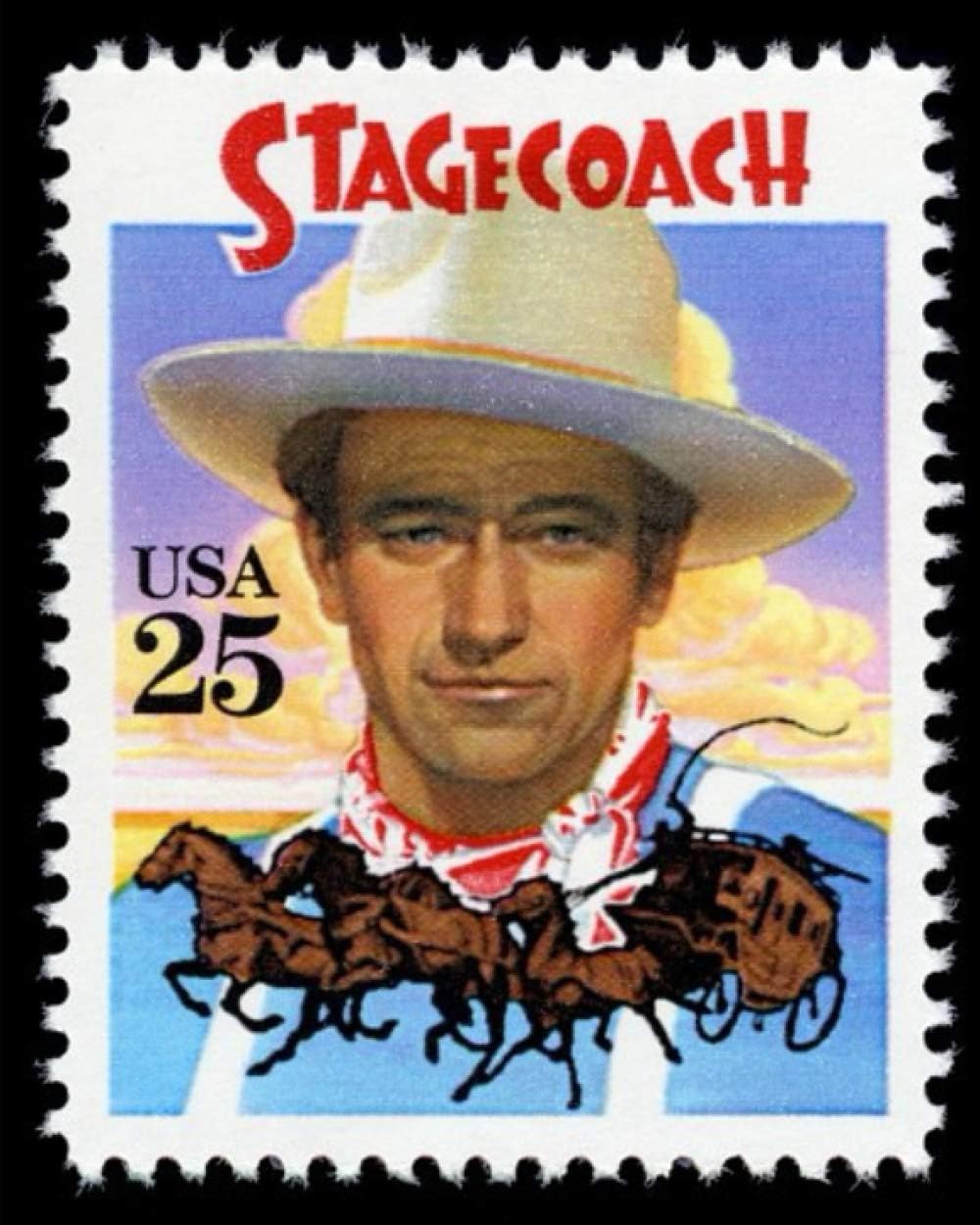 Stagecoach: John Wayne Commemorative U.S. Postage Stamp