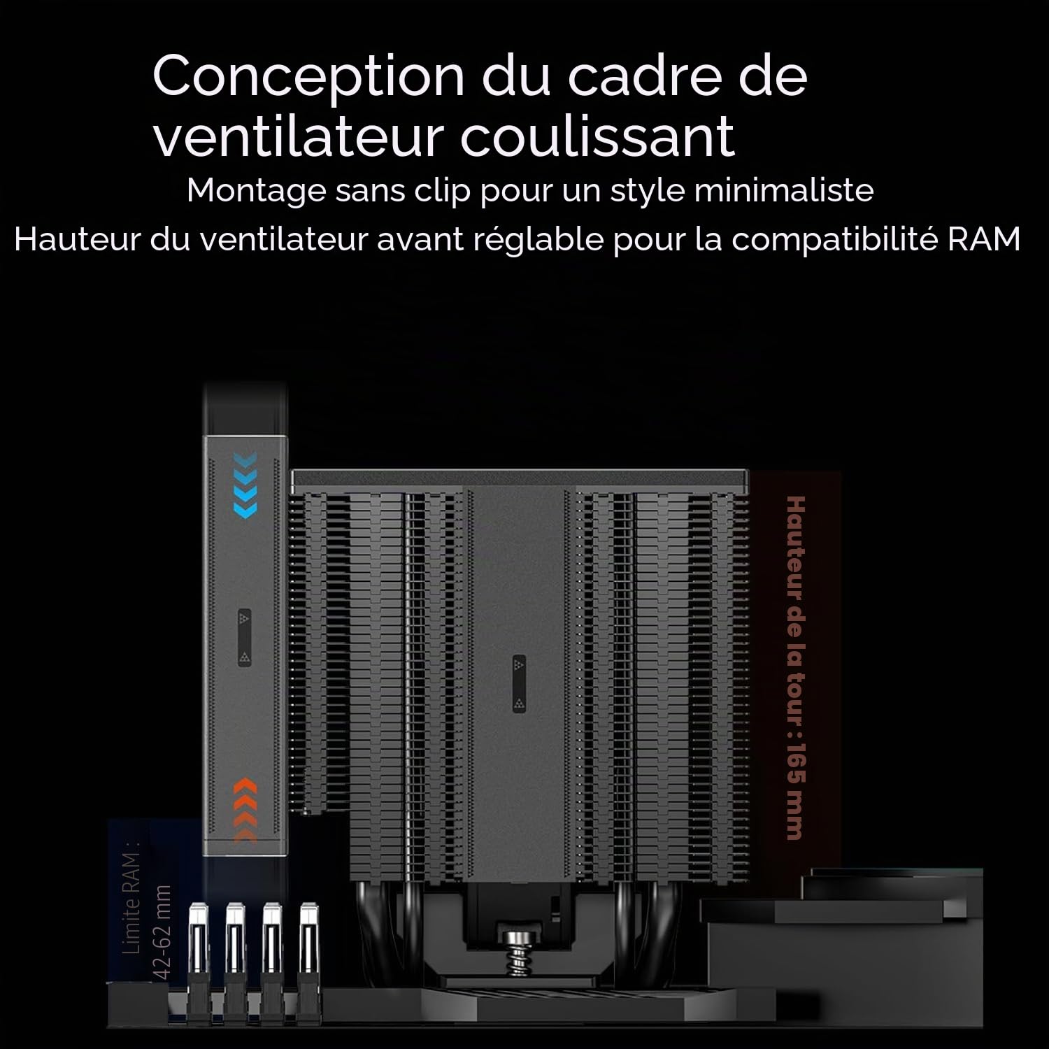 CPS PCCOOLER RZ820 Refroidisseur Double Tour 280W