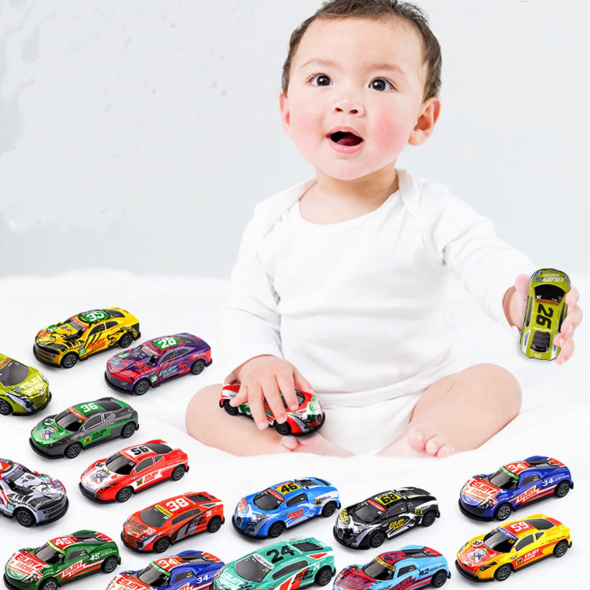 Himeeu Pull Back Racing Cars Die cast Race Car Vehicles ,3 Inch
