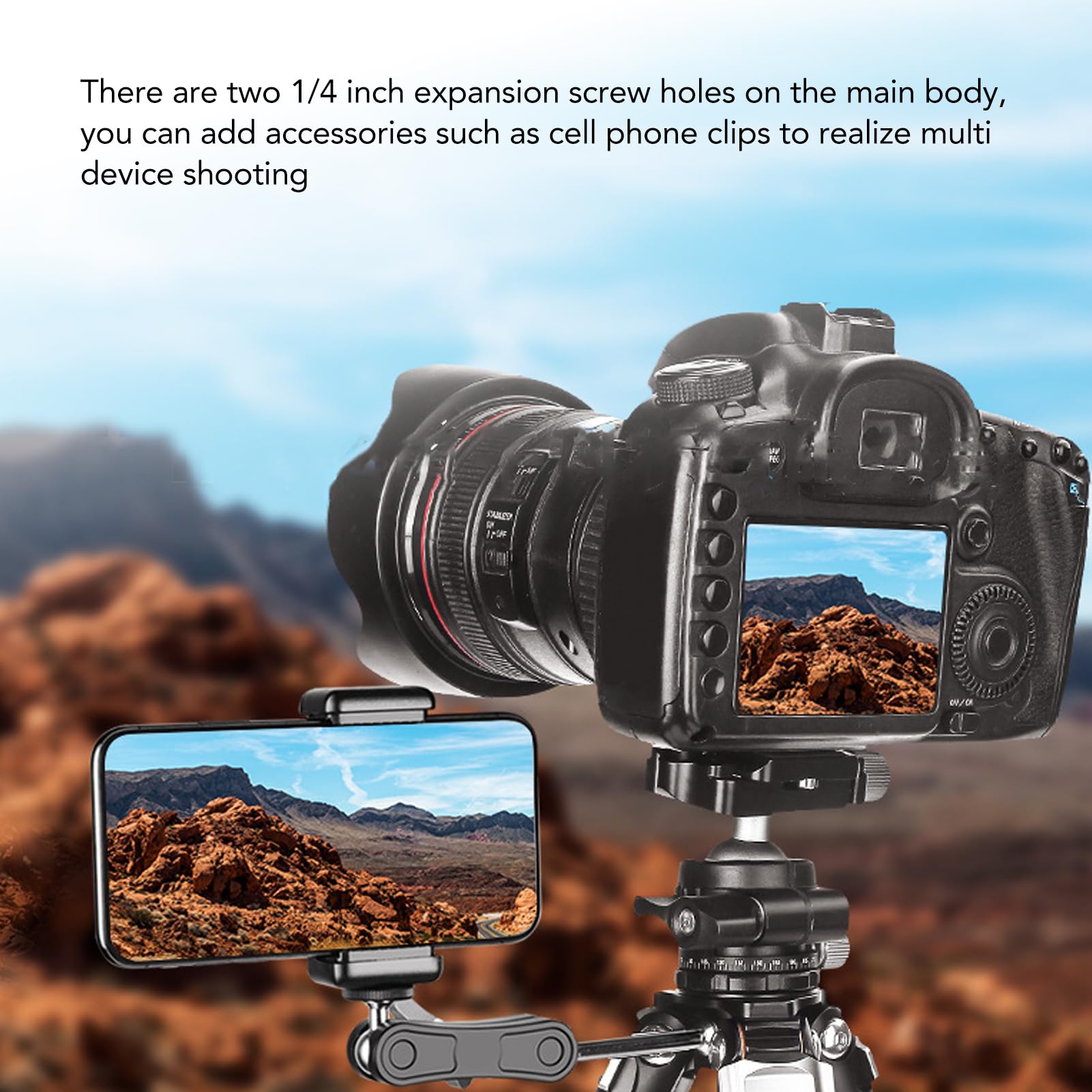 Srliya Treppiede Compatto per Fotocamera in Fibra di Carbonio con Gambe Regolabili, Ideale per la Fotografia Macro