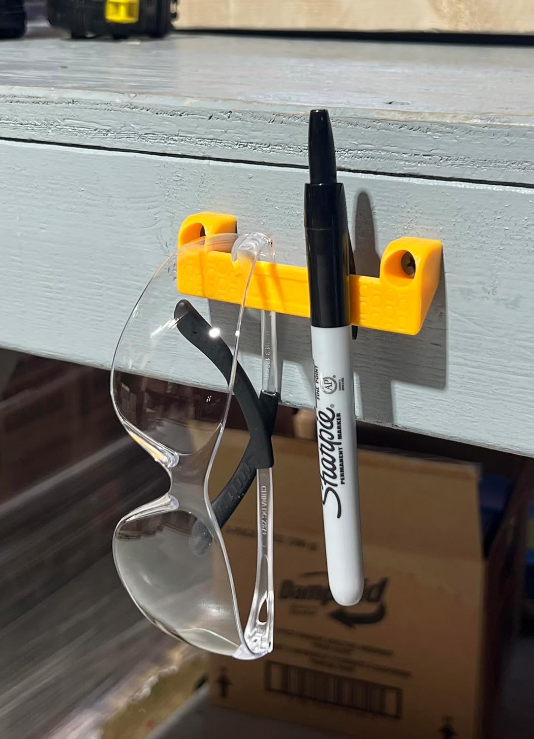 Caddy Tape Measure Holder - Tool Storage for Garage Organization Tool Holder for Ladder, Work Bench | (4-Pack)