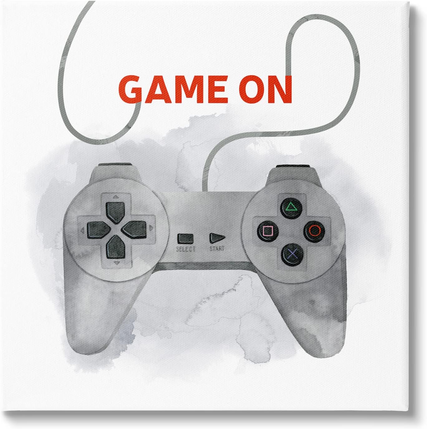 Stupell Industries Game On Gamer Joystick Controller Canvas Wall Art, Design by Grace Popp