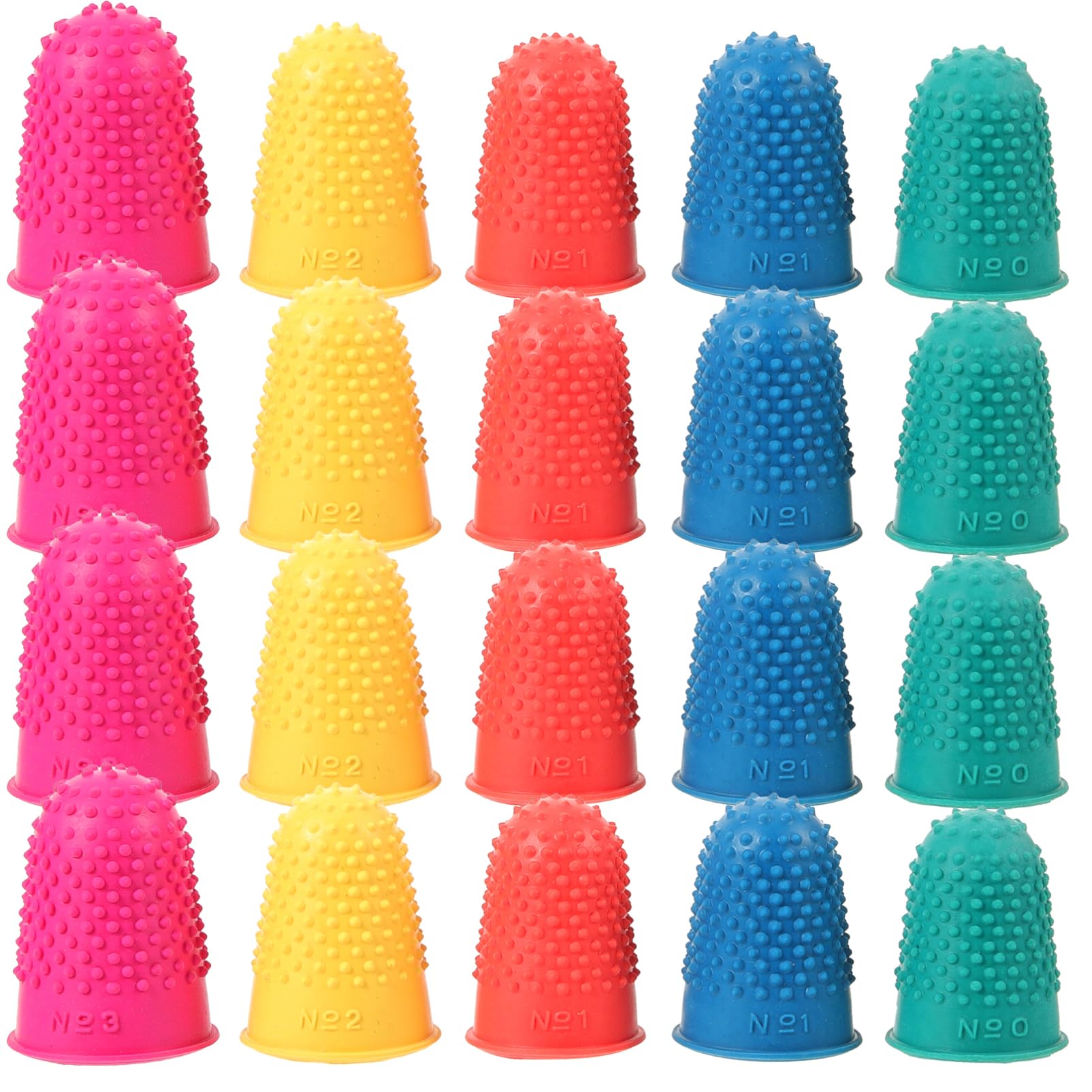 HAPINARY 20pcs Non-Slip Fingercots Protector Finger Covers Multi-Function Wear-Resistant Compact Reusable