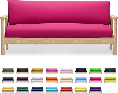 Miniatura 10 de MoNiBloom Funda para futón de tamaño matrimonial, funda elástica sin brazos, funda para sofá sin brazos, protector de muebles, fundas de cojín