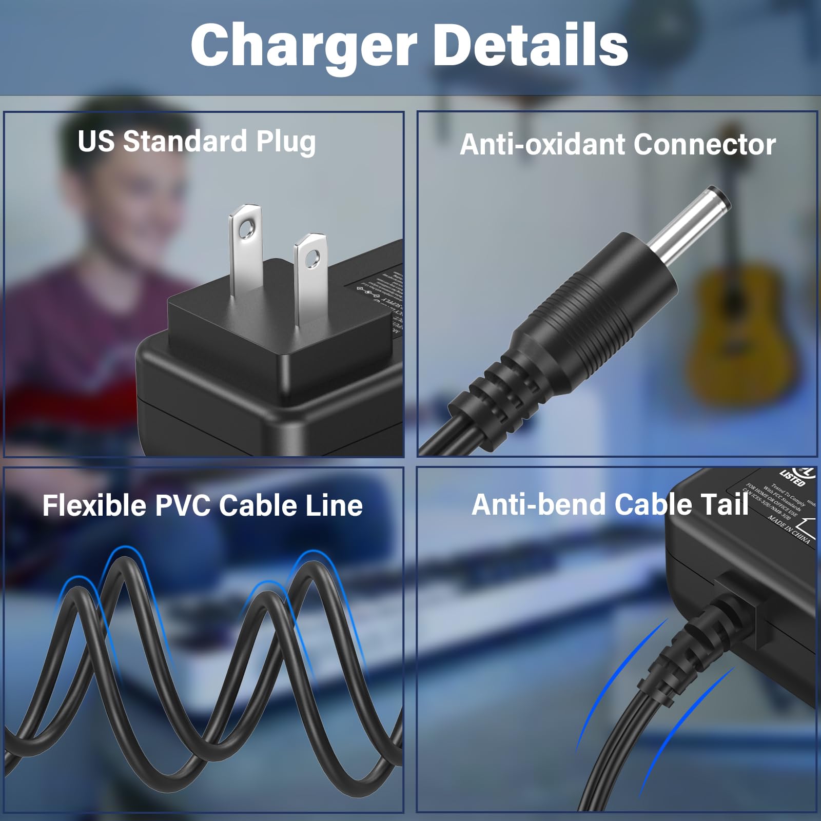 Amazon.com: HIENADTOR 5V 3A Charger Power Cord for IK Multimedia