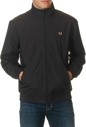 fred perry black brentham jacket