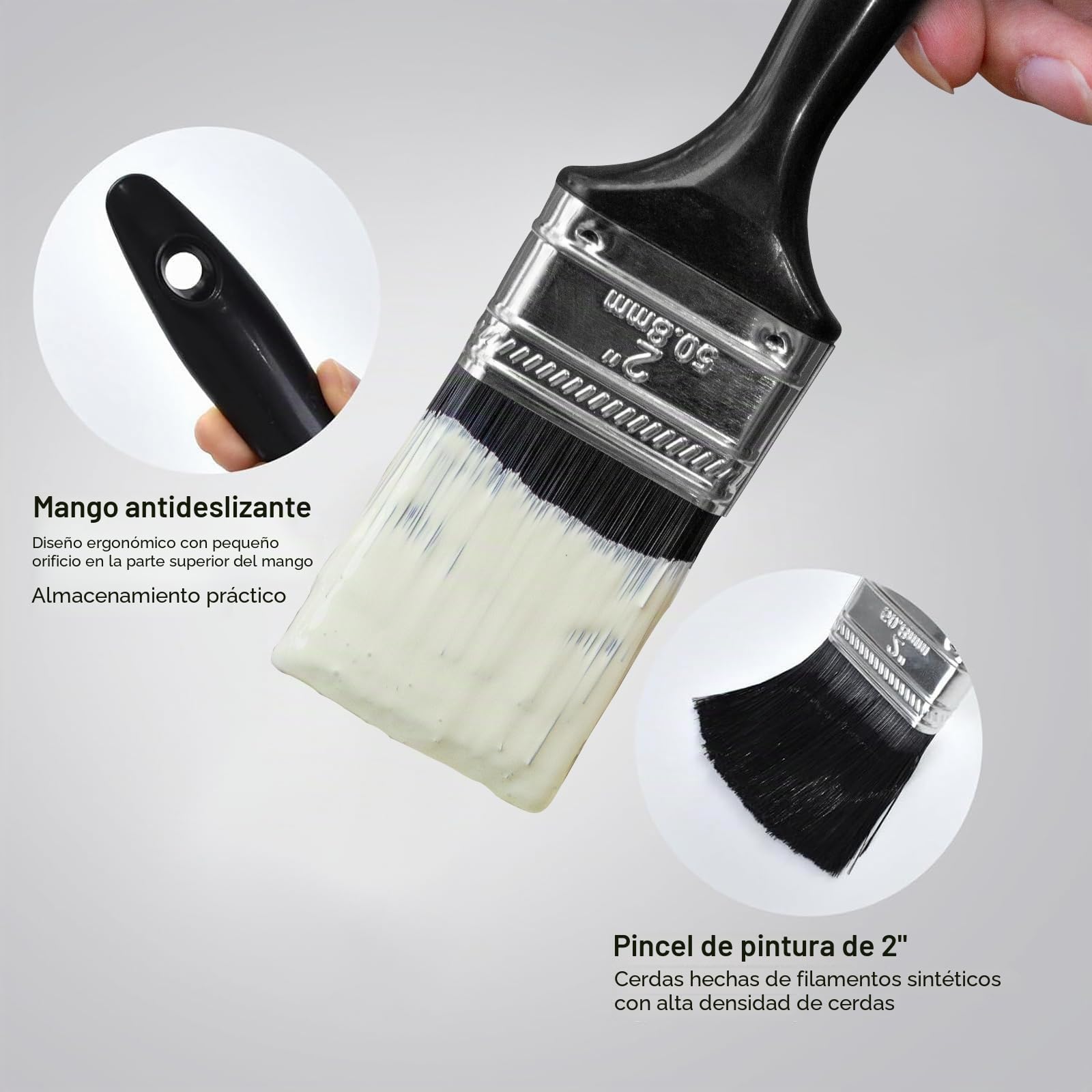 Kit de Pintura 17 Piezas – Rodillos 23 cm y 10 cm, Bandeja, Brochas, Barra Extensible 1,5 m – Set Profesional Antigoteo para Paredes y Techos