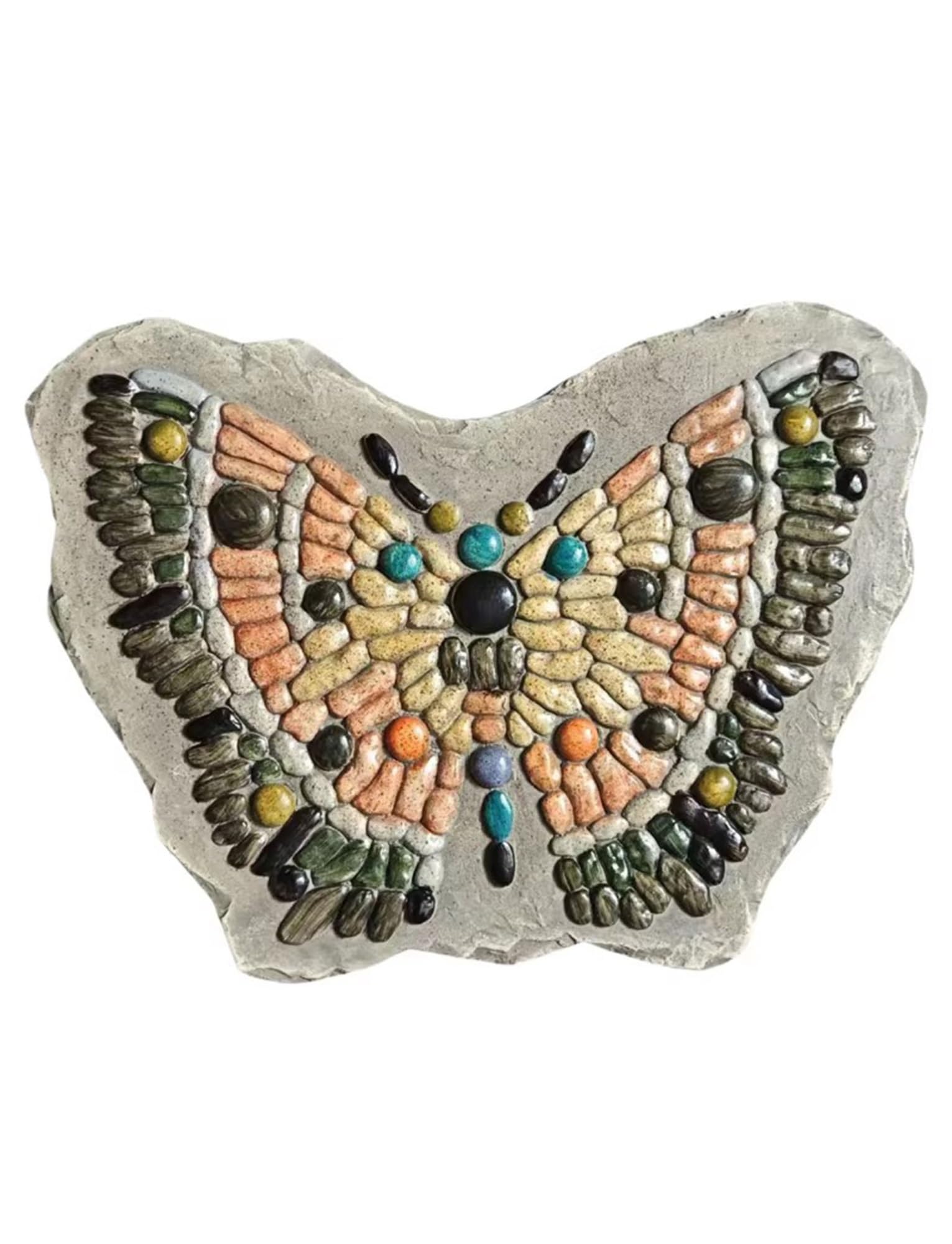 Pietre da Giardino per Camminamento Set di Lastre da Giardino Effetto Pietra Decorazione Paesaggistica per Vialetti, Sentieri e Terrazza