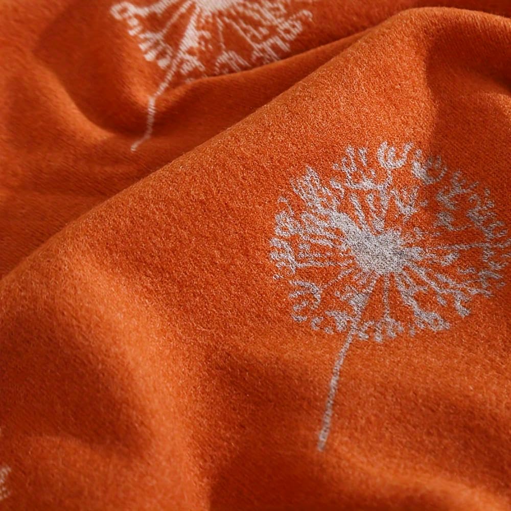 SYJYM Elegante Bufanda de Jacquard de Doble Cara para Mujer, Gruesa, cálida, Resistente al Viento, con borlas, diseño de Bloques de Colores versátiles, Estilo Elegante