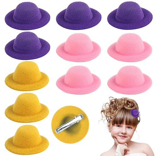 12 pinzas para el cabello para sombrero de vaquera del oeste, pinzas para el pelo de sombrero de vaquera, pinzas de plástico para el cabello, lindos