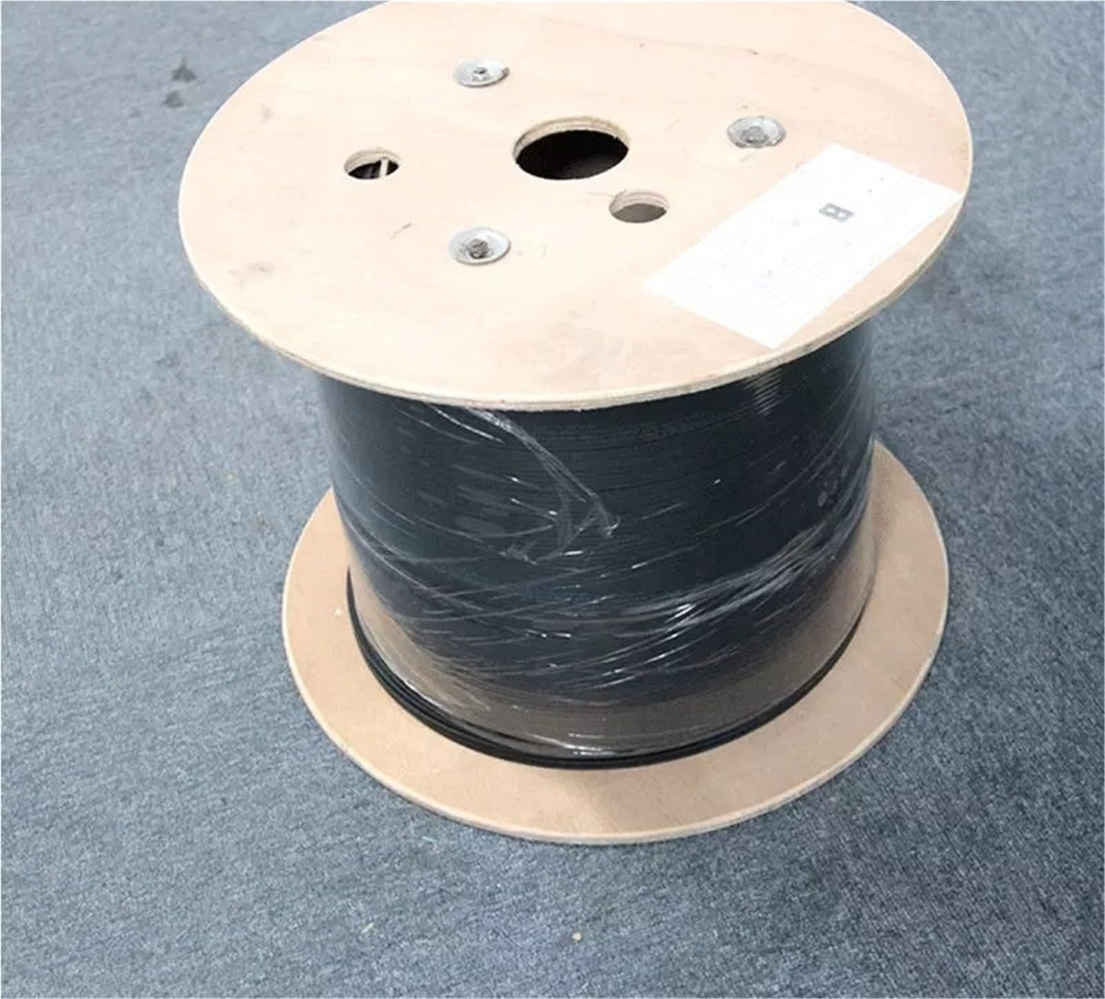 Cavo di Caduta FTTH 2 Fili di Acciaio 1 Nucleo G652D Fibra Ottica Nero Bianco 2 km/Rotolo GJXH-2B6a2 Cavo Interno 1000 m(Black)