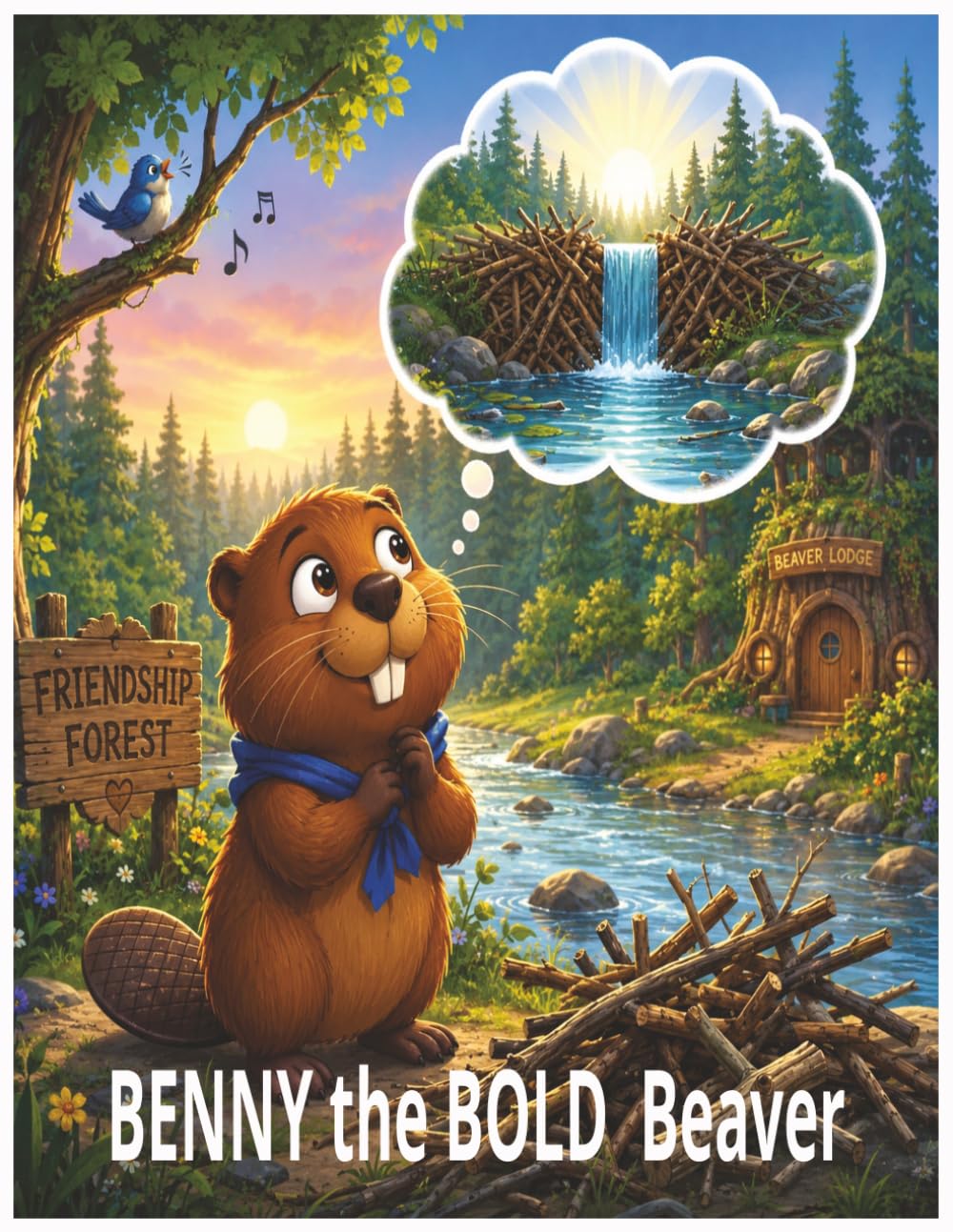 Benny the bold Beaver: A Heartwarming Children's Story About Courage, Friendship, and Never Giving Up