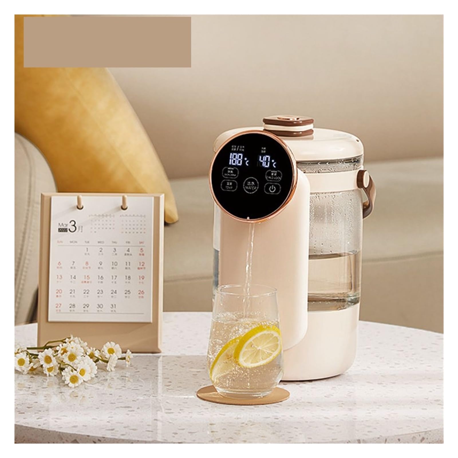 Heet Watermachine, Waterkoker 220 Instant Verwarming Thee Maker Apparaat Water Dispenser Smart Thee Fornuis Kleine Dispenser Gezondheid Behoud Pot Met Snelkoken (Color : Light luxury Blue, Size : Pl