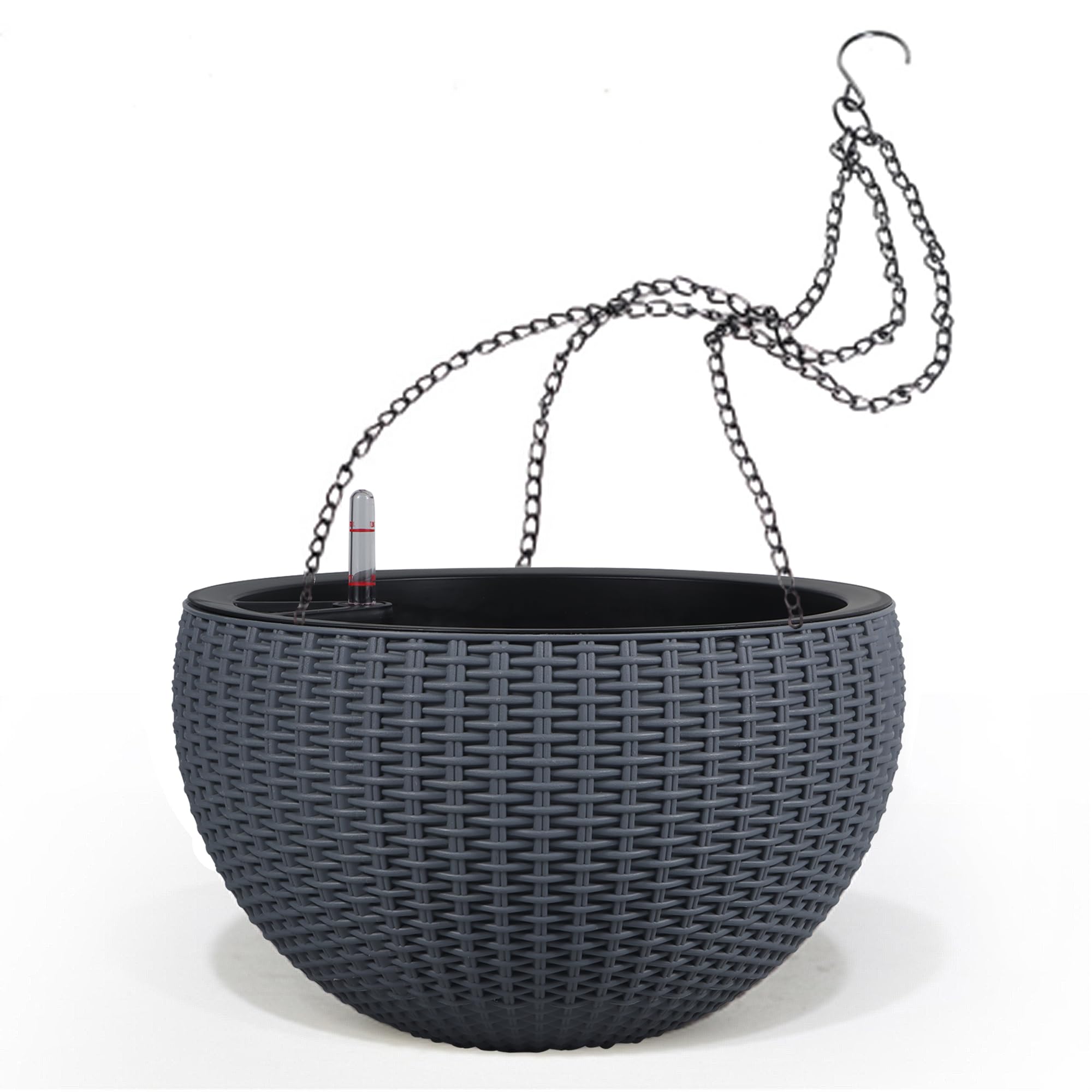 Dexceder 13.5 Inch Self Watering Hanging Planter