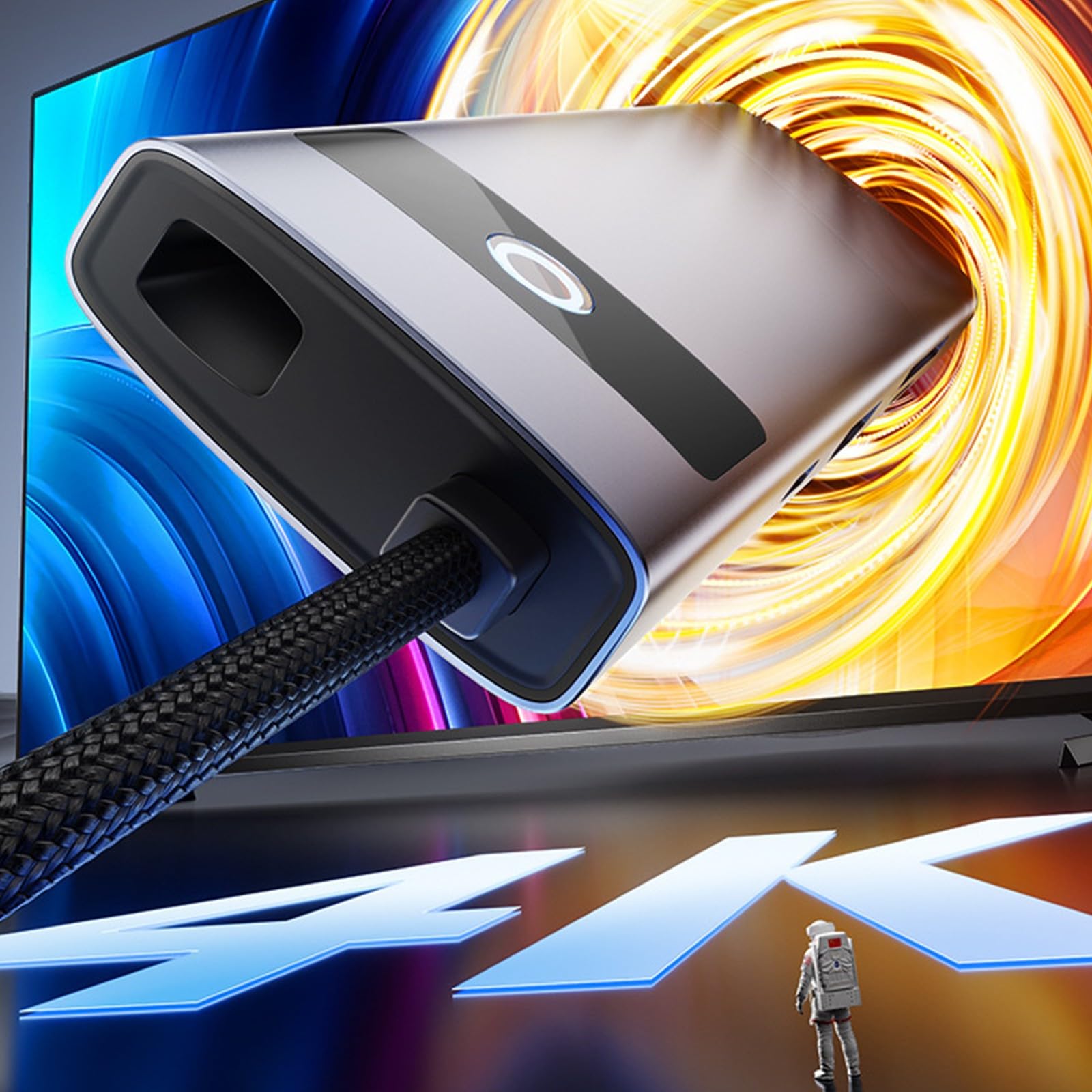 Adaptateur USB Ethernet type C 6/7/8 en 1 4K HDTV PD100W pour tablette et smartphones