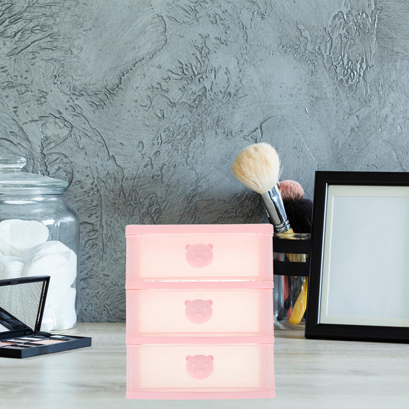 Organiseur De Bureau Blanc Avec Tiroirs - Rangement Papeterie Et Bureau Multifonction Pratique