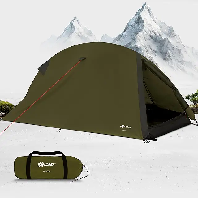 EXPLORER Dakota Ultraleicht Zelt 2 Personen: Kompakt & Wetterfest für Trekking