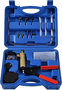 DHA Hand Vacuum Pump Pressure Tester Brake Bleeding Bleeder Kit Car Motorcycle