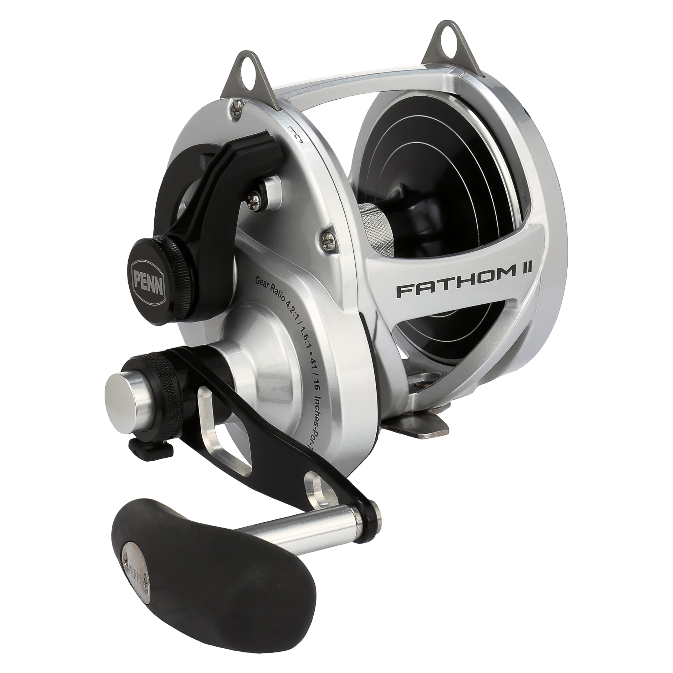 Amazon.com : Fathom II Lever Drag 2 Speed - 80LD2 Conv Reel Box