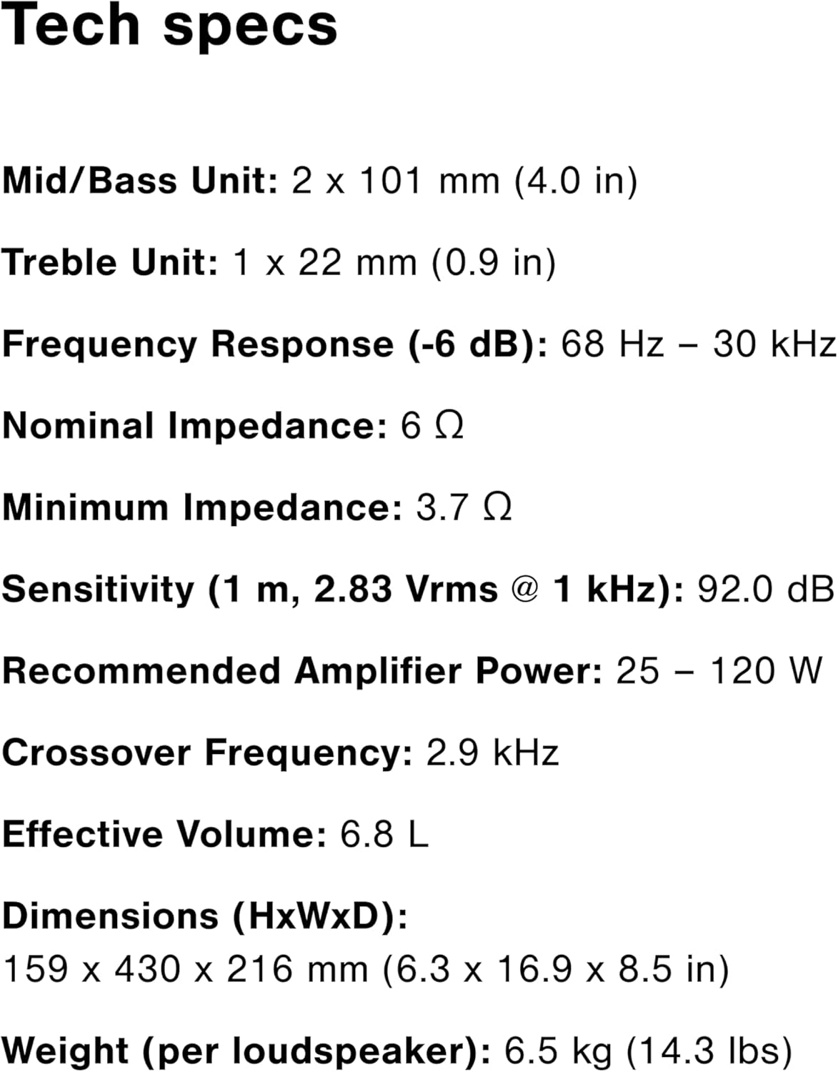 Q Acoustics 3090c Center Speaker Satin White - 2-Way Reflex Enclosure Type, 2 x 4 Mid/Bass Driver, 1 x 0.9 Tweeter - Active Speakers/HiFi Speakers for Home Theater Sound System