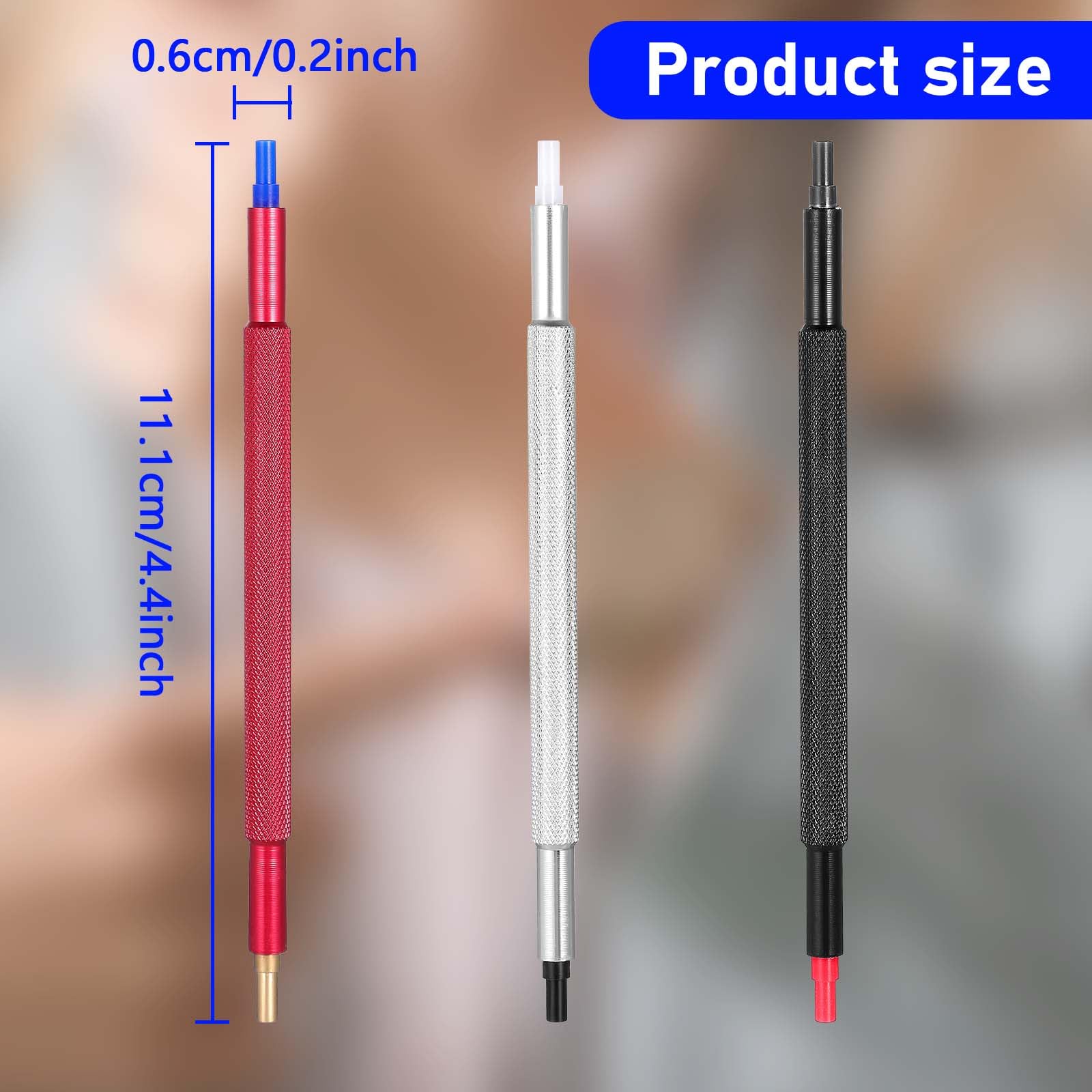 MBAIYO 3Pcs Watch Hand Presser Tool, Watch Hand Pressers Pusher Fitting Set Watchmakers Repair Kit Wristwatch Setting Tool Watchband Pin Remover with Fitting Accessories