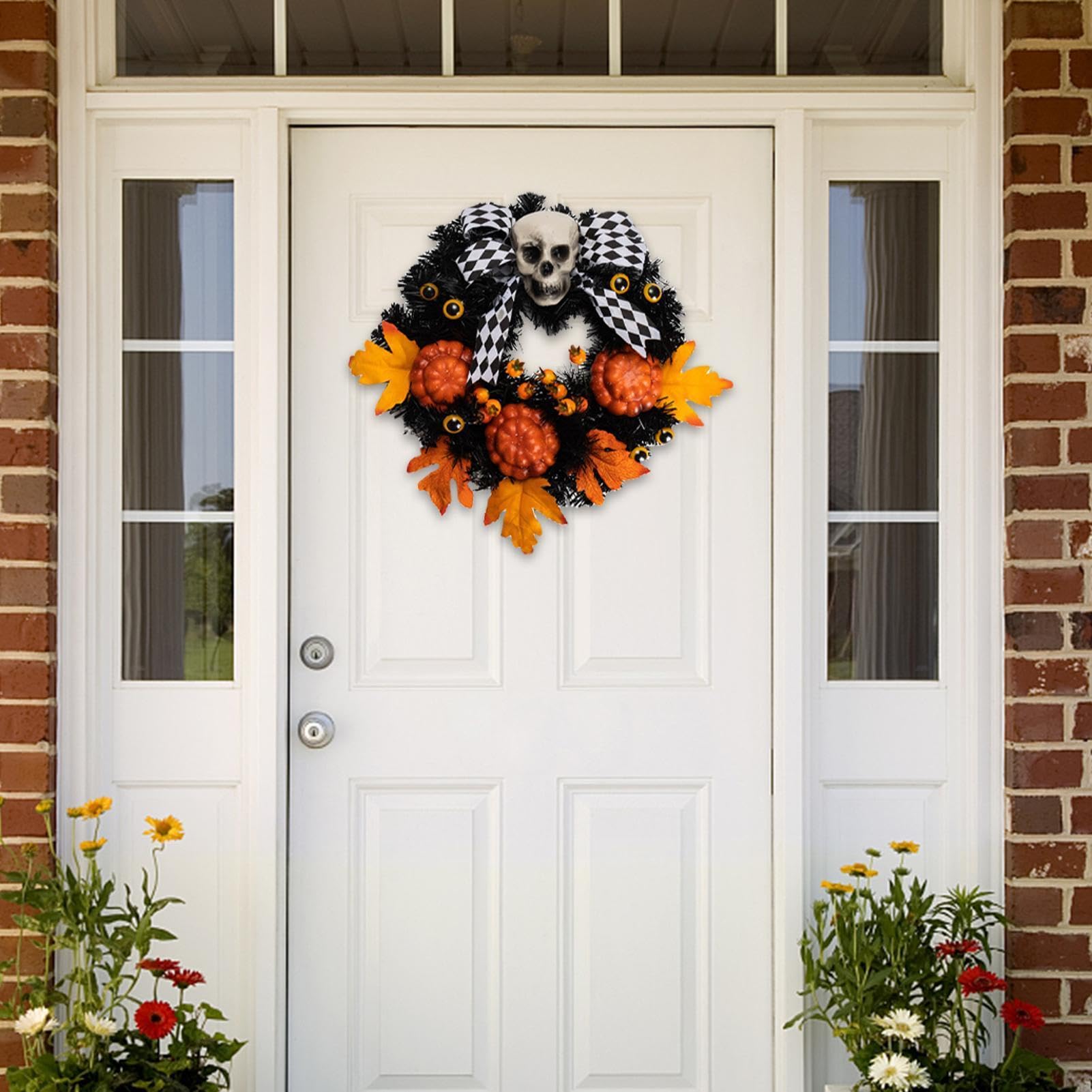 Coronas Halloween Letrero Artesanal LED Hueso Artificial