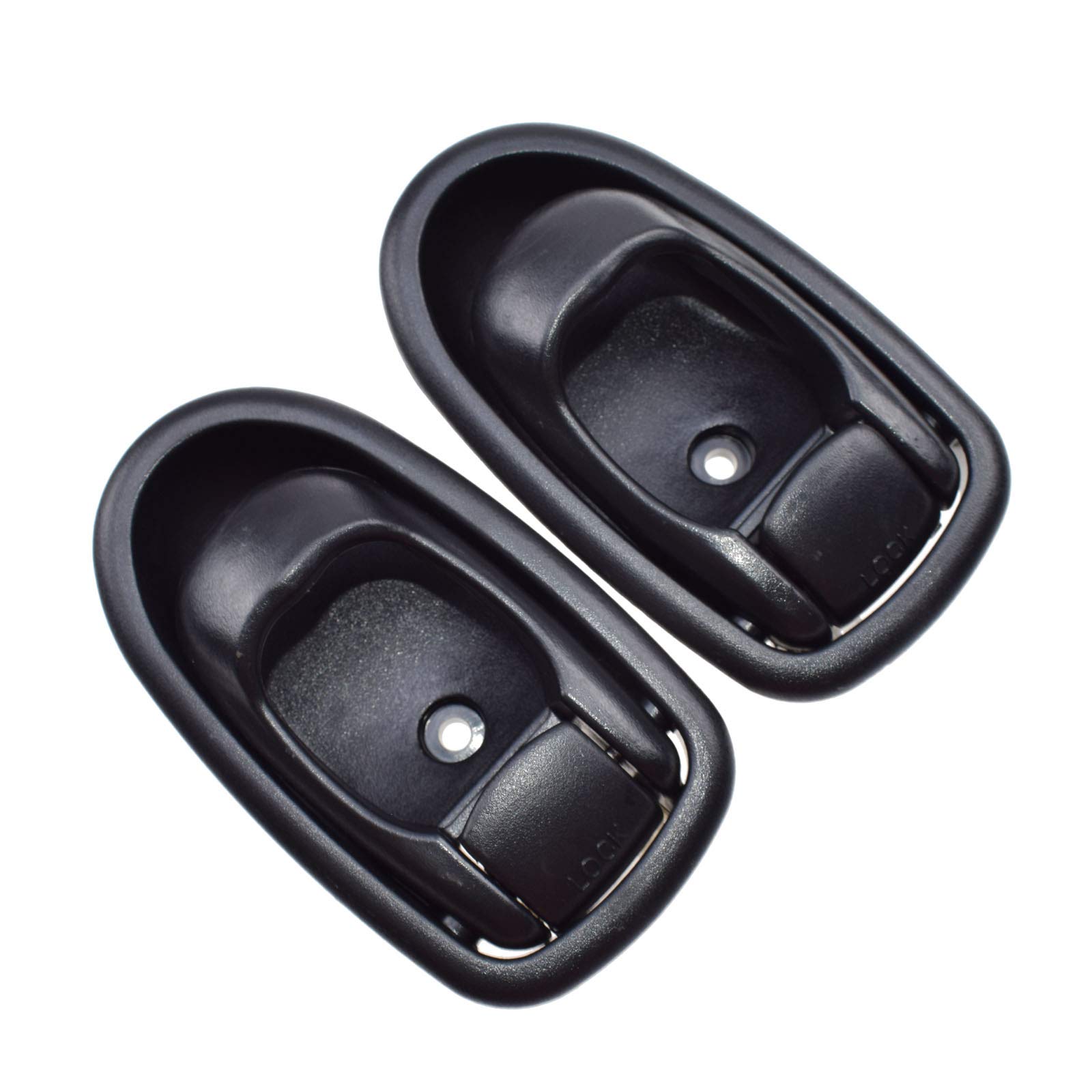 TRQ Manija De Puerta Interior Trasera Izquierda Gris Claro Lado Del Conductor Compatible Con Hyundai Elantra HY1352103 1996-2000