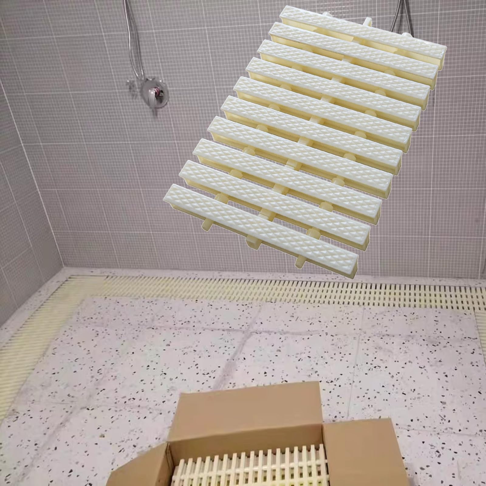 GLDYTVF Professional Flexible Swimming Pool Overflow Grate, Anti-Slip Drainage Solution for Enhanced Safety in Indoor/Outdoor Pools, Commercial Channel Drain Kit for Reliable Water Management