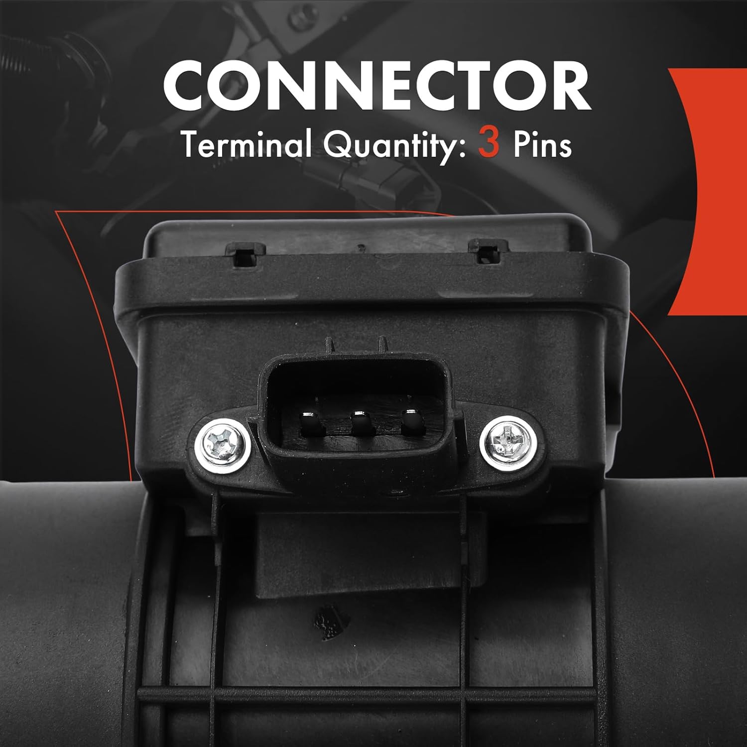 A-Premium Mass Air Flow Sensor Meter [3-Pins] Compatible with Mazda MX-6 1995-1997, 626 1995-1997, 2.0L 2.5L, Replace for# E5T51071