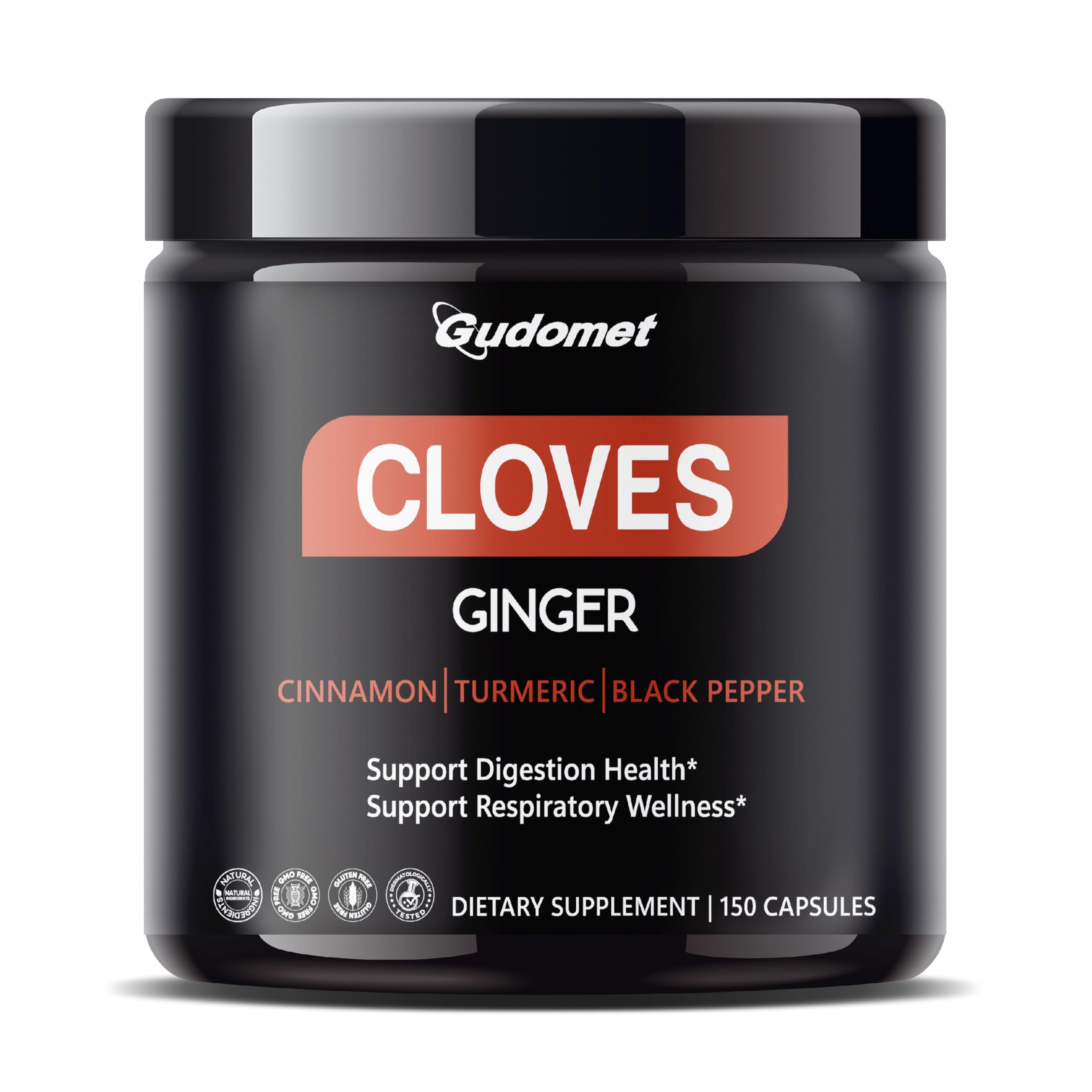 Clove Complex 5-in-1 with Ginger, Cinnamon & Turmeric, 150 Capsules 150 count (pack of 1)_