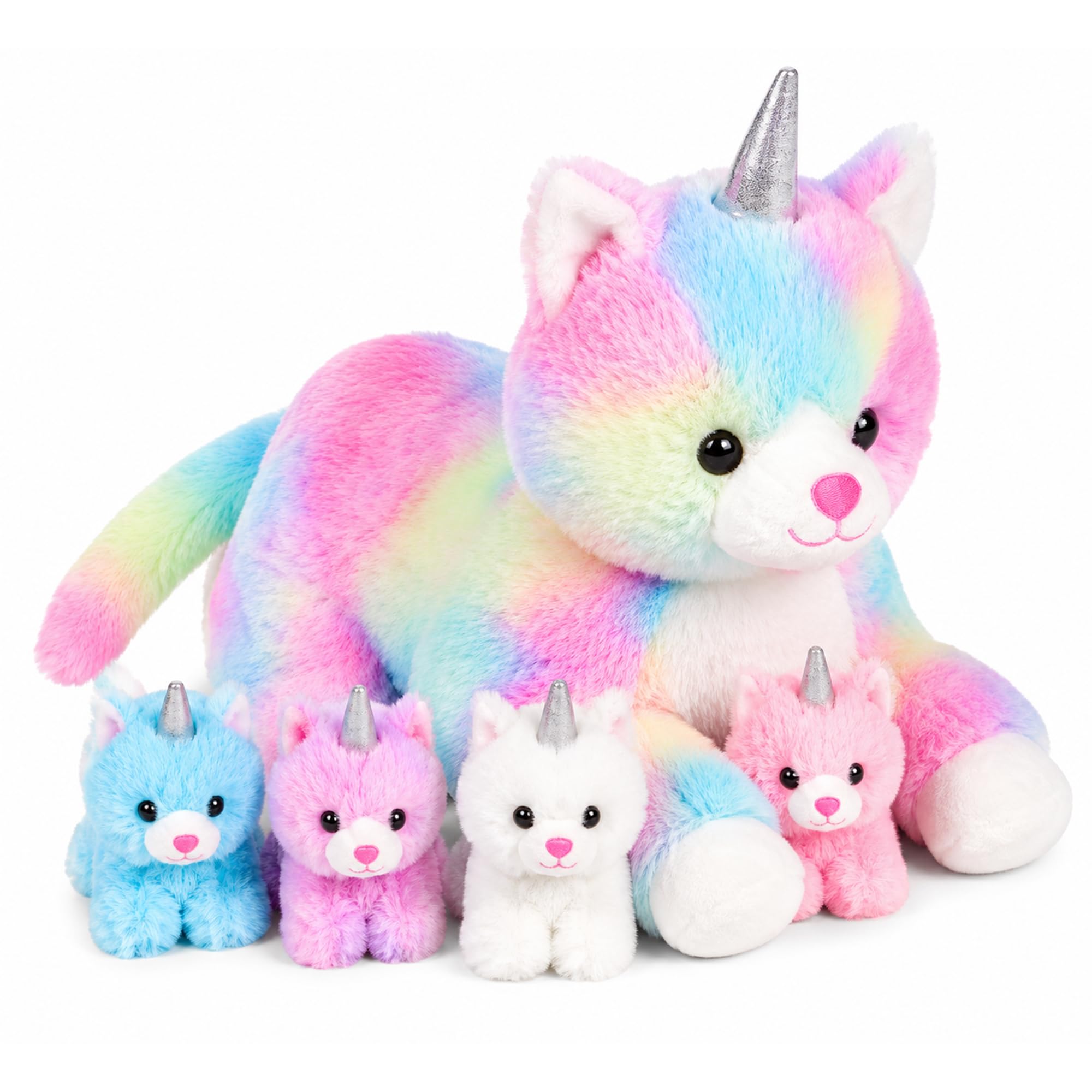 Amazon.co.jp: PixieCrush ユニコーン猫ぬいぐるみ - ママ猫ユニコーン