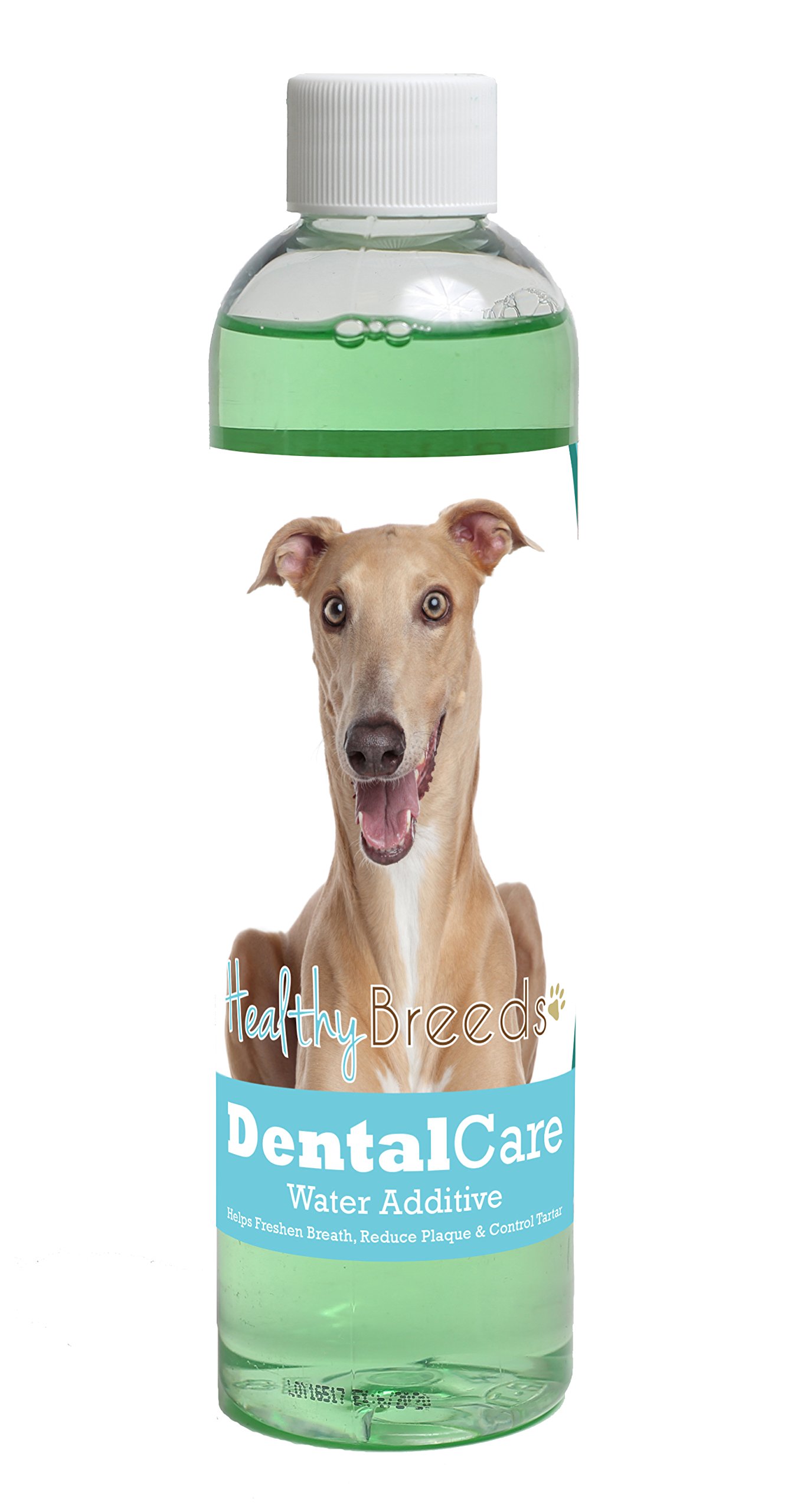 Healthy Breeds Dog Dental Care Water Additive for Italian Greyhound - Helps Freshen Breath, Reduce Plaque &amp; Control Tartar - Mint Flavor - 8 oz