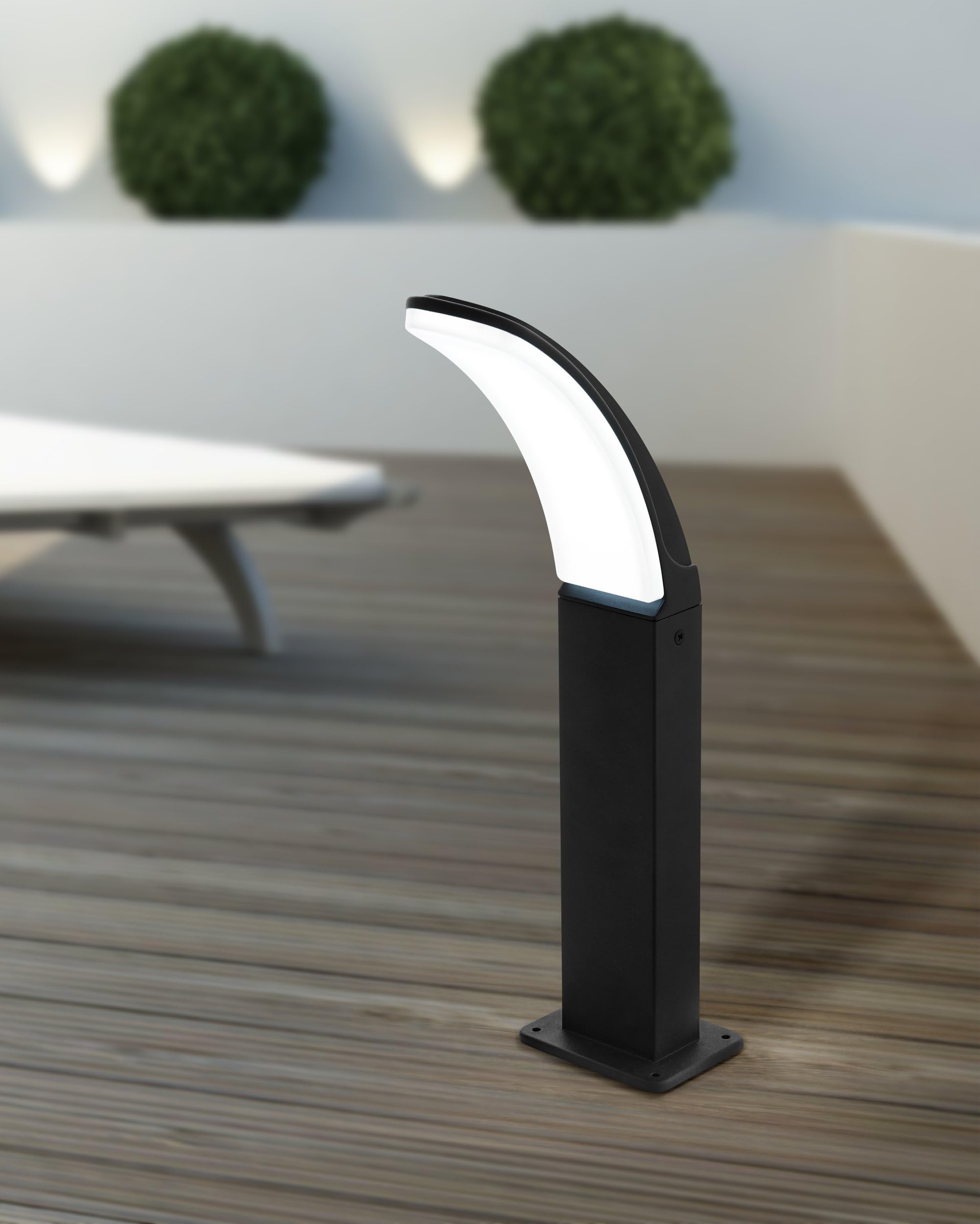 Eglo LED lampada da esterno per piedistallo Fiumicino, lampada esterna a 1