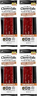 Cloverdale Tangy Snackers Summer Sausage 3 Ounce (Pack of 4) - Mini Snacking Summer Sausages, Soft Bite Meat Snacks, Snack Size Summer Sausage Sticks