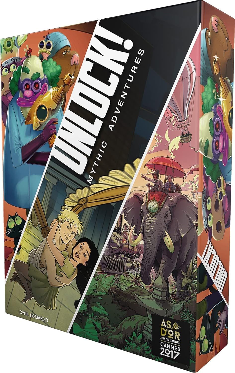 Asmodee - Unlock! Mythic Adventures - Jeu Escape Game Adultes et Enfants dès 10 Ans - Jeu d'Ambiance - Jeu de Cartes avec Application Gratuite - 1 à 6 Joueurs - en Français- Space Cowboys