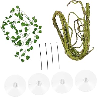 NOLITOY 3 Conjuntos De Terrários De Vidro Para Paisagismo De Animais De Estimação Videiras Terrários De Vidro Para Plantas Lagarto Videira Artificial Répteis Planta Falsa Habitat