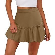 Cicy Bell Womens Bubble Mini Skirt Casual Elastic Waist Y2k Puffy Summer A-line Skirts Skorts