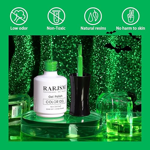 Miniatura 4 de RARJSM Esmalte de uñas de gel que brilla en la oscuridad, color blanco que brilla en la oscuridad, esmalte de uñas de gel luminoso para remojar UV