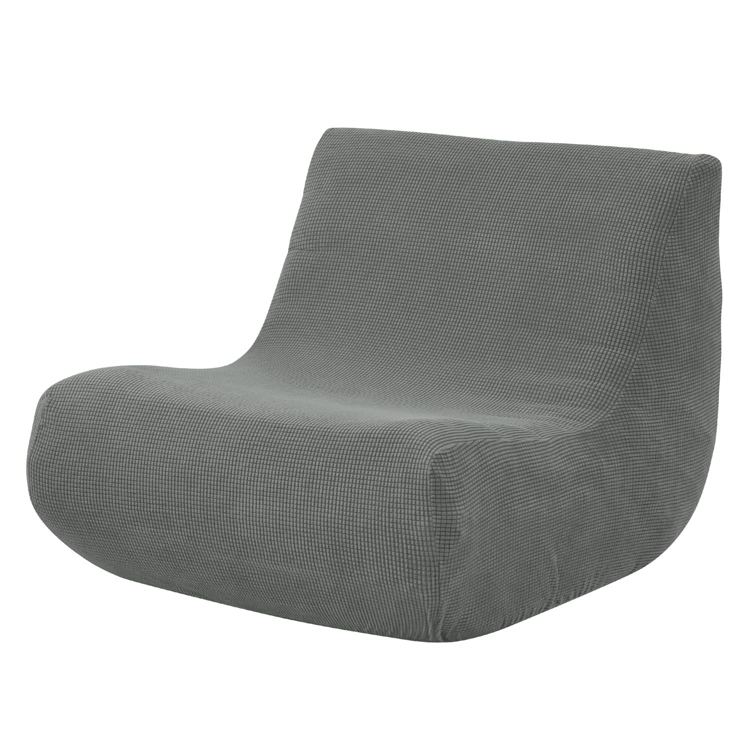 Mateju Copridivano Senza Braccioli Elasticizzato, Jacquard Pigro Copridivano Fodera per Sedia 1 Posti | Antiscivolo Sofa Protettore per Soggiorno Sedia Hotel Salotto -Grigio Scuro