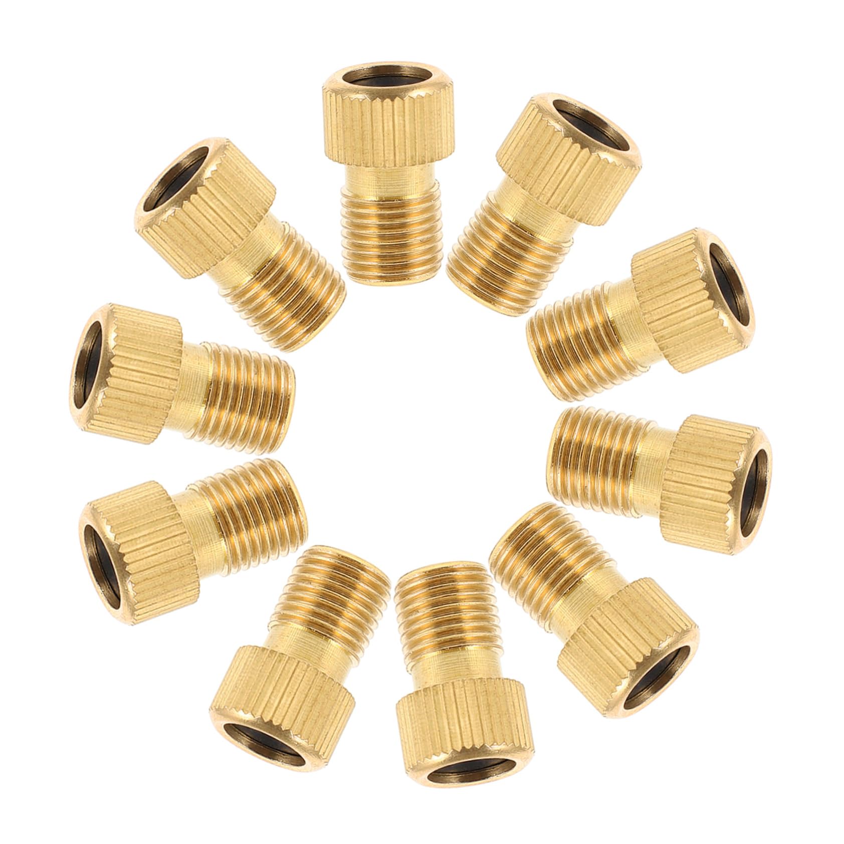 Cabilock 10pcs Tire Valve Stem Adapter Fitting for Bike Lightweight and Durable Air Nozzle Converter for Easy Installation and Versatile Use
