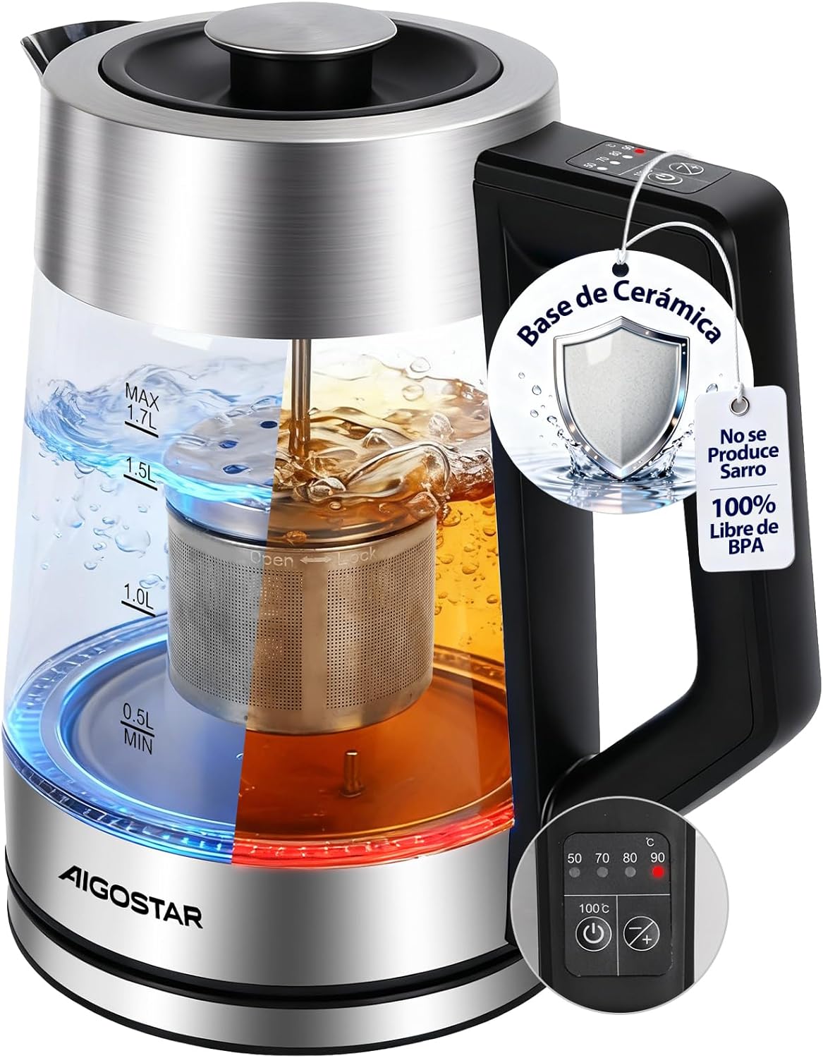 COSORI Hervidor de Agua Eléctrico con Temperatura Regulable