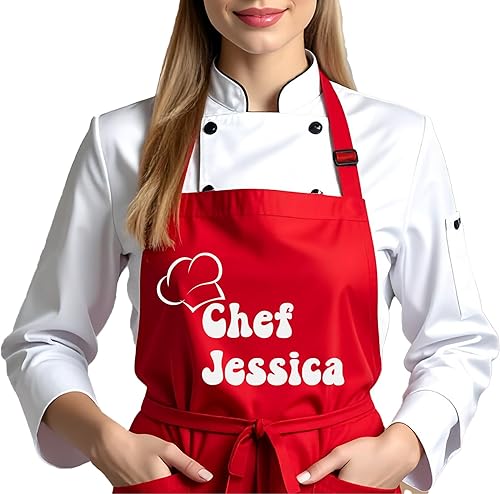 Miniatura 3 de Delantal de chef personalizado, regalo personalizado para papá o mamá, regalo personalizado para novio, marido, hermano, esposa, regalos de