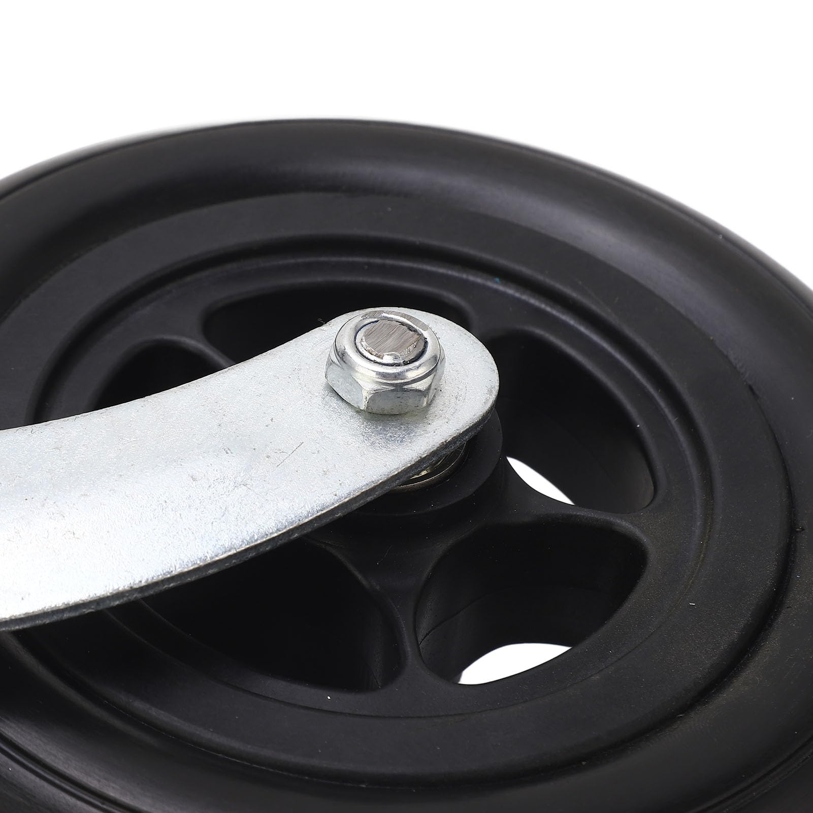 Shock Absorbing Caster Wheel 6 Inch for Wheelchair Front Replacement, Universal PU Trolley Wheel with 250 lbs Weight Capacity - Image 3