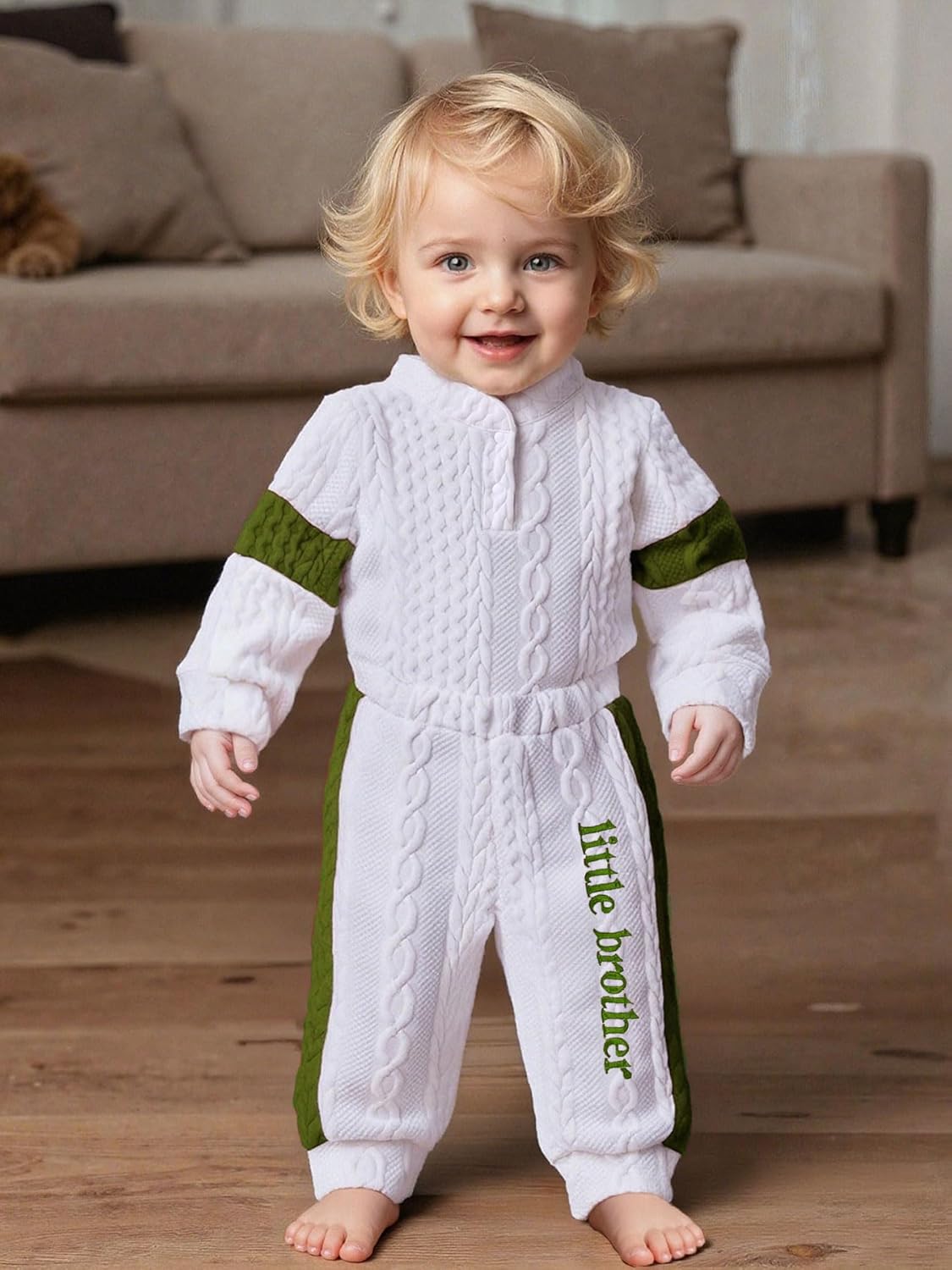 Newborn Boy Outfits Knit Long Sleeve Romper Pants Set Fall Winter Baby Boy Clothes 0 3 6 9 12 Months - Image 2
