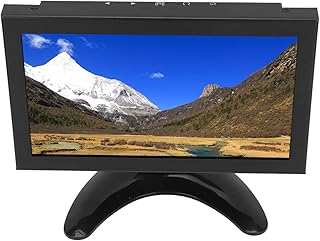 8 inch Portable HDMI Monitor, 1280x720 16:9 Small LED Monitor, Shockproof PC Monitor IPS Screen with HDMI/VGA/AV/BNC/USB Input for Laptop PC(8 inch)